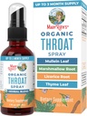 MaryRuth Organics USDA Organic Throat Spray a Mullein Leaf 124; Marshmallow Root & Licorice Root & Thyme Leaf a 124; 4 Herbal Blend a 124; Vegan a 124; Gluten Free Ach124; 1 Fl Oz 124; Maximum 100 Servings