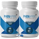 PhenAprin XR Maximális hatáserősség Appetite Suppressant Diet Pills - 2- Pack, Metabolizmus fokozó, Fogyás Nők és férfiak, 120 Kék / Fehér kapszula