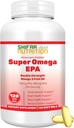 SHIBAA NUTRITION Halal Fish Oil Softgels 120 Ct, Double Strength - Halal Omega 3 Halolaj kiegészítők. Vadon fogott, nem GMO & tisztított
