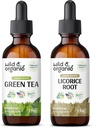 Wild & Organic Green Tea Tinktúra 2 fl oz & Licorice Tinktúra 2 fl oz