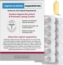 Nahid Hyaluronic Acid Suppossupposivac 124; Vaginal Moisture & pH Balance Supporting - 124; 12 Supports with Prebiotic Complex - 124; Soothe Dryness, Odor Control, Restore Comfort - 124; Menopauza & Intimate Care