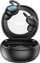 Alvó fejhallgató, Vezeték nélküli alvó fülhallgató oldalsó alvó fülesekhez, Mini fülhallgató alváshoz, Ultra- Thin Bluetooth 5.4 Fejhallgató, Kényelmes Láthatatlan - Fekete