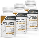 1400 mg Liposzómás glutation, Superior abszorpciós komplexum Csökkentett glutation kiegészítés C-vitaminnal, hialuronsav, Máj-méregtelenítésre használt antioxidáns, agy, bőr