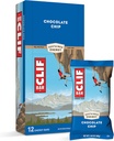 CLIF CARS - Energy Bars - Chocolate Chip - Made with Organic Oats - Plant Based Food - Vegetáriánus - Kosher (2.4 Ounce Protein Bars, 12 Count) Packaging May Vary