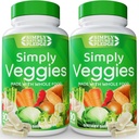 Egyszerűen Nature 's Predge - 90 Veggie Capsules - 2 hónapos ellátás - Készült teljes értékű élelmiszerek Superfoods, csomagolt Beta Carotene és 18 különböző zöldségek - 100% szója mentes