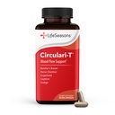 LifeSeasons Circulari-T - Blood Circulation Supplement - Supports Artery, Capillary & Vein Health - Butcher’s Broom, Ginkgo, Cayenne, Grape Seed & Horse Chestnut - 90 Capsules