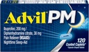Advil PM Caplets 120 ea (3 db-os csomag)