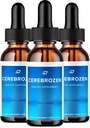 Cerebrozen Tinnitus Fülcseppek - Cerebrozen 24, Cerebrozen folyékony cseppek, Cerebrozen Vélemények, Cerebrozen cseppek a fül megkönnyebbülésére (3 Pack - 180 ML)