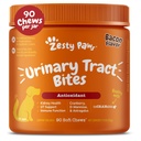 Zesty Paws Cranberry Supplement for Dogs - Bladder Control for Dogs - Vizeleti Tract Support - Cranberry Chews with D- Mannose, B6 vitamin & L- Arginine - Immune & Gut Support - Bacon - 90 Count