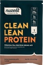 Nuzest - Borsó fehérje por - Tiszta Lean fehérje, Prémium vegán növényi alapú fehérje por, Tejmentes, glutén mentes, GMO mentes, természetesen édesített fehérje shake, gazdag csokoládé, 1 szerving, 0,9 oz