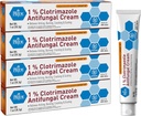 MED PRIDE Clotrimazole Antifungalis Cream 1 Százalékos kezelés Athlete 's Foot Jock Itch Ringwork Ringwork Relieves Itching viszkető bőrápoló kezelés Baby 4 Pack