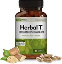 DailyNutra Herbal T Men 's Health Formule Supplement for Endurance, Vitality, & Egészséges öregedés - KSM-66 Ashwagandha, Tongkat Ali, Tribulus, Eleuthero, & Horny Goat Weed (90 kapszula)