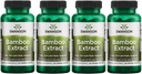 Swanson Bamboo kivonat - Természetes haj, bőr és köröm kiegészítés - 70% Szilika Tartalom Támogatása Collagen Formation & Bone Growth - (60 Veggie kapszula, 300mg, Egyenként) 4 Pack