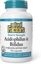 Natürliche Faktoren - Acidophilus & Bifidus, fördert Wohlbefinden & Verdauungsgesundheit, 90 Kapseln