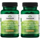 Swanson Dr. Stephen Langer 's Formula - Natural probiotic w / Prebiotic FOS - 16- Strain Supplement Promotion Digestive Support w / 3.2 Million CFU per Kapszula - (60 Veggie Capsules) 2 Pack