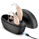 Hörgeräte für Senioren, T TESTRUST wiederaufladbare Hörgeräte Digital, Hinter-The-Ear BTE Hörgeräte, Erwachsene Sound Amplification Devices mit Lärmreduzierung, Speichern für Hörverluste, OTC, 1 Paar