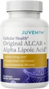 Juvenon Cellular Health - 124; Szív, Agypótlás Acetyl L- karnitin és biotin - Támogatja NAD + funkció, Energy Production, Hangulat, Revitalizált Metabolizmus, Mentális Fókusz & Clarity (90 kapszula)
