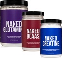 NAKED izom növekedés és fellendülés köteg: tiszta glutamin, kreatin, és ízesítetlen BCAA