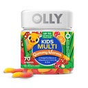OLLY Kids Multivitamin Gumi, Teljes egészségügyi és immuntámogatás, * Vitaminok és ásványi anyagok A, C, D, E, B és Cink, Kids rágható kiegészítés, Sour Fruity Punch ízesített, 70 vagy 35 napos ellátás - 70