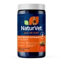NaturVet All-in-One Dog Supplement - Joint Support, Digestion, Skin, Coat Care - Dog Multivitamins with Minerals, Omega3, 6, 9 - Wheat- Free Vitamins for Dog - 120 Soft Chews