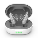 Igaz hallásvédő (nem erősítő) 11 Channals Professional Rechartensive Waterable Hearing Aid for Seniors Serve with Noise Cancelling Hearing Aid with Magnetic Charging Box (Grey)