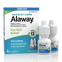 Alaway Antihisztamin Szemcseppek Itchy Eyes, Fast- Acting, Akár 12 órás szem Itch Relief, Klinikailag tesztelt Pressition- Strength Formula, 0,34 Fl Oz (2-es csomag)