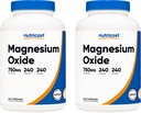 Nutricost Magnézium-oxid 750mg, 240 kapszula (2 üveg)