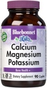 Bluebonnet Calcium Magnesium Kalium Supplement für Damen und Herren - Unterstützt gesunde Knochen - Kalzium 1000mg Mineralergänzung Chelate Form - Non-GMO, Vegan, Gluten-Free – 90 Caplets