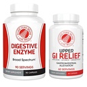 Silver Fern Brand - Felső és alsó GI emésztést támogató készlet - GI Relief és emésztőrendszeri enzimek Bundle