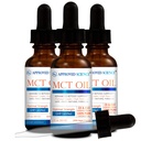 Jóváhagyott Science ® MCT Oil - Pure Medium-Chain Trigliceride (MCT) Oil származó kókuszsav (C8) és Capric Acid (C10) - Vegan, 60 ml - Pack of 3