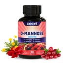 D-Mannose kiegészítés - 1000mg kapszula Cranberry, C-vitamin, Hibiscus & Dandelion kivonat, Support Urinary Health, D Mannose & Cranberry kapszula, 90 gróf