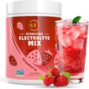 Elektrolyt-Pulver – Zero Sugar Hydration Mix | 90 Servierungen | Keto, Vegan, Gluten-Free | Natürliche Elektrolyte für Muskelrückgewinnung, Energie & Immununterstützung | Strawberry Flavor | für Läufer, Frauen