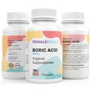 Bórsav kúpok nők számára 600mg 30 Pack - Odor & Élesztő oldat Bórsav kúp - Vaginalis kúp PH Balance & Vaginal Health - Vaginitis Megoldás nők számára