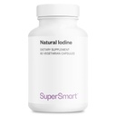SuperSmart - Természetes jód 1000mg naponta (szabadalmaztatott és magas erősségű) - Tiszta tengeri kelp jód kiegészítés - 650ppm jód 124; Non-GMO & Gluten Free - 60 vegetáriánus kapszula