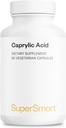 Supersmart Capricultaic Supplement 1350mg / nap (az MCT Oil-tól) - Medium-Chain Triglicerids Saturated Fatty Acid - Octanoic Acid 124; No- GMO & Gluten Free - 90 vegetáriánus kapszula