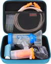 Elonbo Carriing Case for Nebulizer cserealkatrészek Kits / Asthma Inhaler / Inhaler Spacer Masks / Nebulizer Tubing Mouthplay tartozékok csere szett, Kézi inhalátor Nebulizer Bag (csak eset)