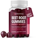 Beet Root Gumies COQ10 & Gránátalma - Nitric Oxide Supplement for Women - Beetroot for Endurance, Performance, Recovery - Vegan, Non-GMO, Gluten Free - Vegyes Berry Flavor, 120 Count