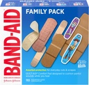 Band- Aid Brand Addesive Family Variety Pack in Assorted Sizes Featuring Water Block Flex, Flexible Fabric, Skin- Flex, Hard Strips & Pixar Character Bandages, 110 ct