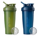 BlenderBottle Classic Shaker üveg Tökéletes proteinrázás és pre edzés, 28-Ounce (2 csomag), Moss és haditengerészet