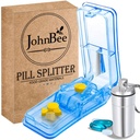 Johnbee Pill Cutter n.e.124; Best Pill Cutter for Small or Large Pill.