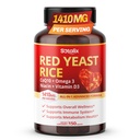 Ultra Red Yeast Rice CoQ10, Omega 3 Niacin, D3-vitamin teljes jólét, Immunrendszer támogatás - USA Made & Tesztelt (150 gróf (csomag 1))
