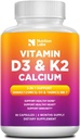D3-vitamin K2 5000 NE kiegészítés kalciummal, multivitaminok támogatják az immunrendszert, erős csontok, fogak és szív funkciók bioperin fekete bors gyümölcskivonat 60 szám (1-es csomag)