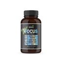 Fókuszálj 14- in1 Nootropic Brain Supplement Lions Mane, Alpha GPC Kolin, C-vitamin & B12, Taurine, Bacopa - Energy, Cognitiv, Memory Support, 60 Filler Free Capsules