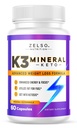 ZELSO K3 Ásványi fogyás pirula nők és férfiak számára, K3 Ásványi pirula - K3 só ásványi, vitamin + K3 kapszula kiegészítése Keto fogyás - 1 hónapos ellátás