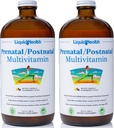 LIQUIDHEALTH Prenatal / Postnatalis Multiple Liquid Women 's Multivitamin Real Folate - Pre & Postnatalis Vitamins for Before, For, For, After Prevention - Made in USA, Vegan, Sugar- Free, Non-GMO (2 Pack)