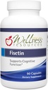 Wellness Resources Fisetin - Novusetin Fisetin Longevity, Memory, Focus, Brain Health - Senolyticus és Situin Activator - Gluten- Free, Non- GMO, Vegan (100mg, 90 kapszula)