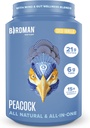 BIRDMAN Peacock Vegan Protein Powder 124; Complete Plant Based Meal Explosition Shake with Magnézium, D- vitamin, MCT Oil