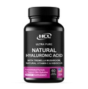 Natürliche Hyaluronsäure-Ergänzung 5X Stärkere Hydration Pillen von Pure Tremella Pilz mit Vitamin C & Hibiscus - Haut-Ergänzung Anti Falten Diät Kapseln - Haarnägel Vitamine