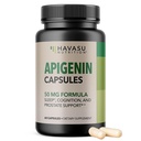 Apigenin kapszula 50mg - 60 Count, Vegan, Non-GMO, Alvás és Kognitív Támogató Kiegészítés - Kamilla Flavonoid relaxáció, Prosztata egészség, Melatonin- mentes, Liposzómás Formula fokozott abszorpció
