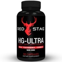 Red Stag tesztoszteron Booster Horny Goat Weed Complex Maca Root Powder, Tribulus Terrestris, Saw Palmetto & Tongkat Ali Powder Man Enhancement - 60 kapszula
